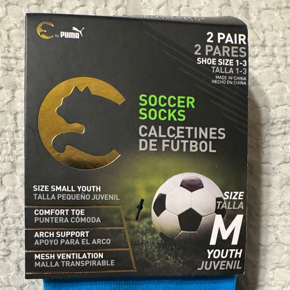 ProCat by Puma Youth Soccer Socks - Black and Blue